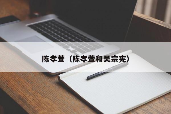 陈孝萱（陈孝萱和吴宗宪）