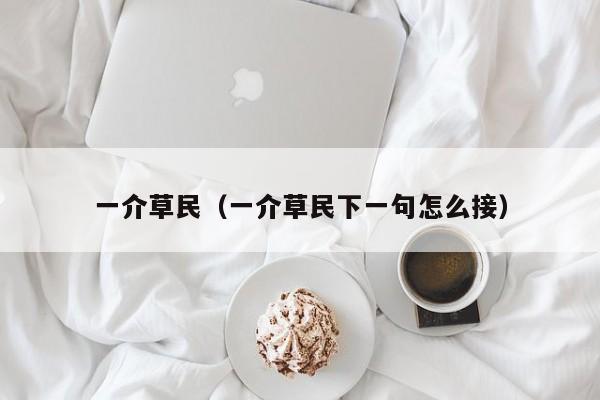 一介草民（一介草民下一句怎么接）