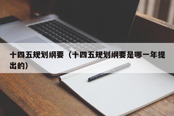 十四五规划纲要（十四五规划纲要是哪一年提出的）