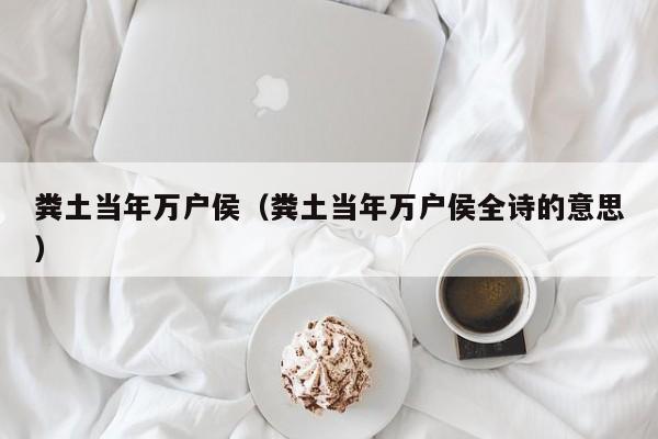 粪土当年万户侯（粪土当年万户侯全诗的意思）