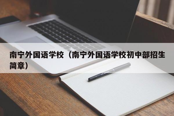 南宁外国语学校（南宁外国语学校初中部招生简章）