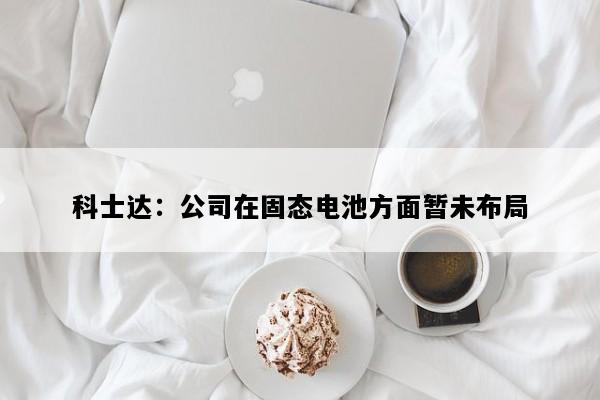 科士达：公司在固态电池方面暂未布局
