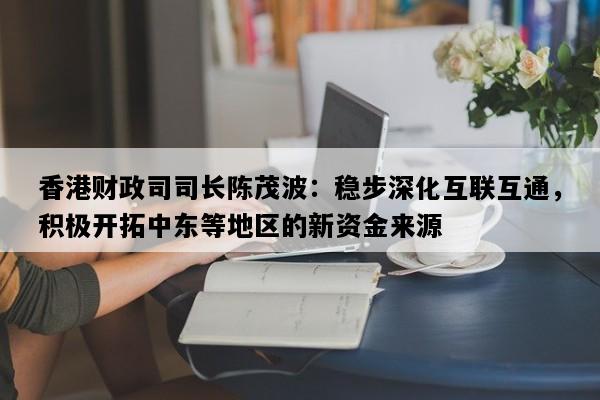 香港财政司司长陈茂波：稳步深化互联互通，积极开拓中东等地区的新资金来源