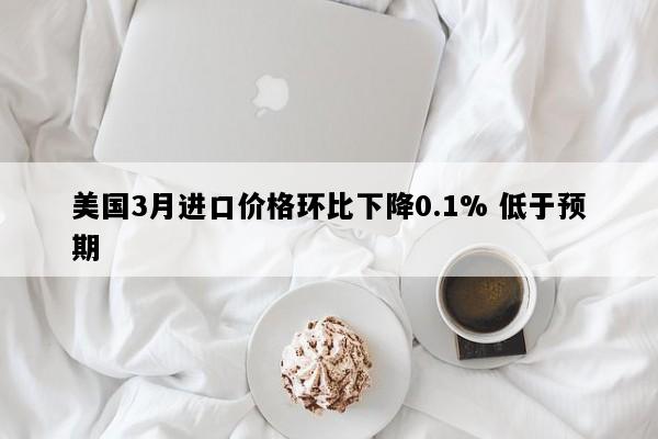 美国3月进口价格环比下降0.1% 低于预期