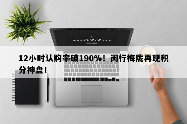 12小时认购率破190%！闵行梅陇再现积分神盘！