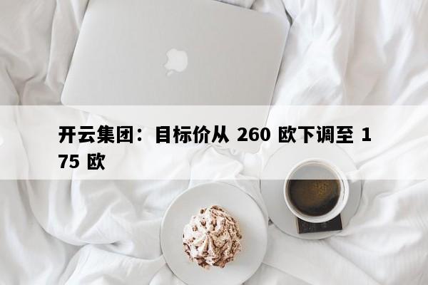 开云集团：目标价从 260 欧下调至 175 欧