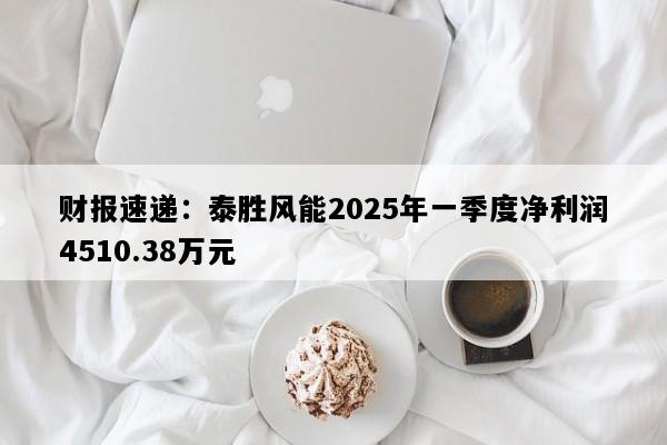财报速递：泰胜风能2025年一季度净利润4510.38万元