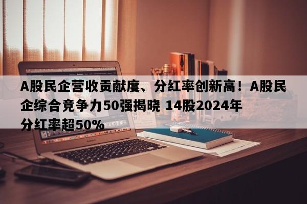 A股民企营收贡献度、分红率创新高！A股民企综合竞争力50强揭晓 14股2024年分红率超50%