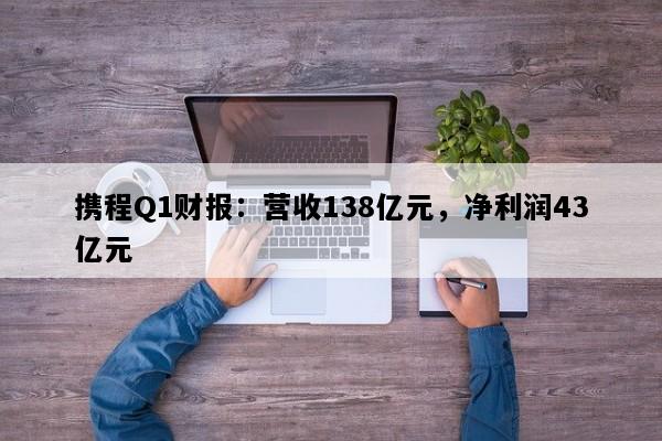 携程Q1财报：营收138亿元，净利润43亿元