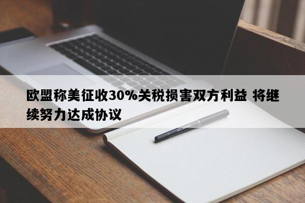 欧盟称美征收30%关税损害双方利益 将继续努力达成协议