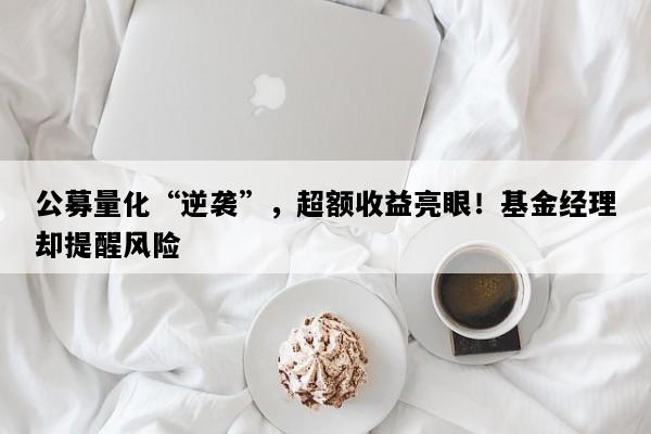 公募量化“逆袭”，超额收益亮眼！基金经理却提醒风险