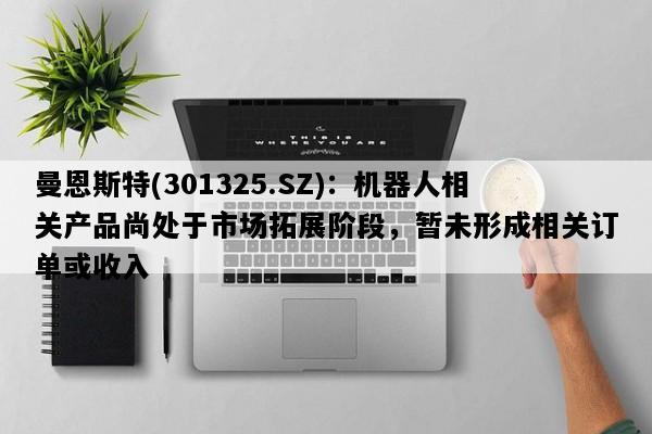 曼恩斯特(301325.SZ)：机器人相关产品尚处于市场拓展阶段，暂未形成相关订单或收入