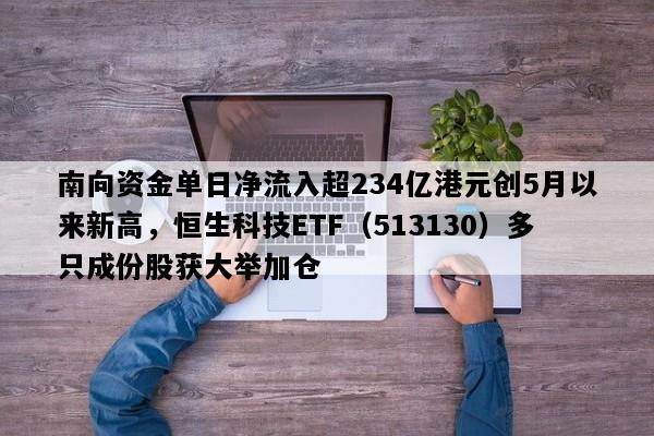 南向资金单日净流入超234亿港元创5月以来新高，恒生科技ETF（513130）多只成份股获大举加仓