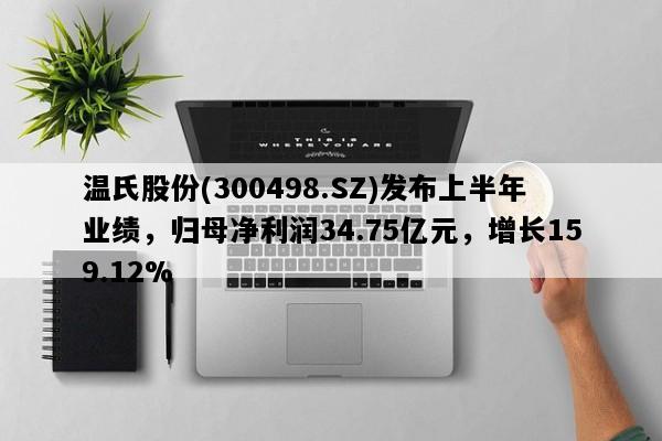 温氏股份(300498.SZ)发布上半年业绩，归母净利润34.75亿元，增长159.12%